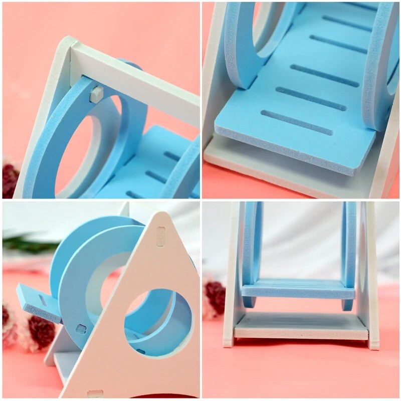 1PC Люлка за хамстер Малък домашен любимец Играчка за упражнения Креативна PVC играчка за катерене на таралеж Чинчила Люлка за морско свинче Аксесоари за хамстер