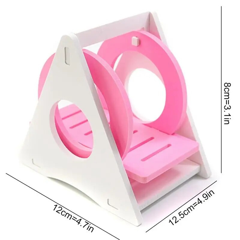 1PC Люлка за хамстер Малък домашен любимец Играчка за упражнения Креативна PVC играчка за катерене на таралеж Чинчила Люлка за морско свинче Аксесоари за хамстер