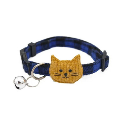 1 Gb Cute Cats apkakle Eleganta modes loka mezgla plāksteris mājdzīvnieka kakla siksna ar zvaniņu, vienkārša, ērta suņu kaklarota