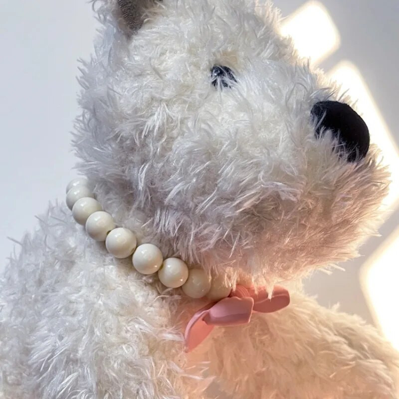 Моден домашен любимец Розов лък Нашийник за куче Котка Колие Бижута Аксесоари за кученца Малко куче и среден размер Сладко куче Продукти за домашни любимци