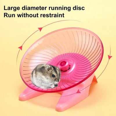 Hamster pentru animale de companie Roată de alergare Hamster rotativ Farfurie zburătoare Roată de oțel Gerbili Soareci Arici Exercițiu tăcut Jucărie de alergare