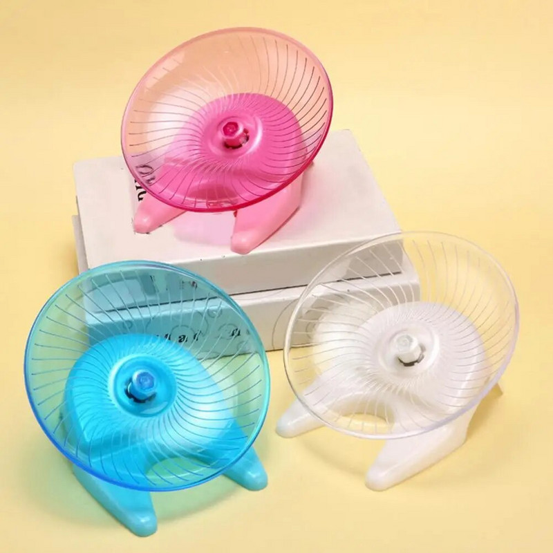 Hamster pentru animale de companie Roată de alergare Hamster rotativ Farfurie zburătoare Roată de oțel Gerbili Soareci Arici Exercițiu tăcut Jucărie de alergare