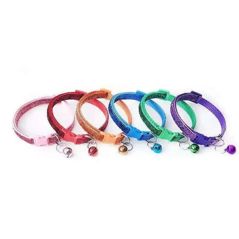 Нашийник за домашен любимец, закопчаващ се, цветна колие с нашийник за котка, украса за нашийник за куче, модни аксесоари за домашни любимци, нашийник за котка със звънец