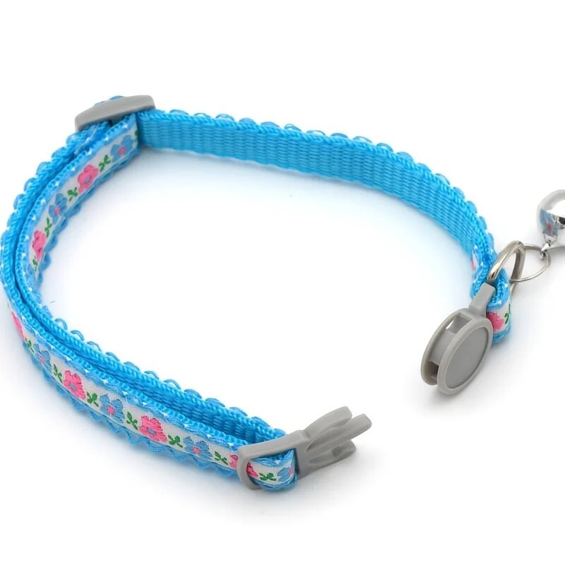 Домашен любимец цвете шарка куче котка завързване яка предпазна катарама звънец яка хризантема