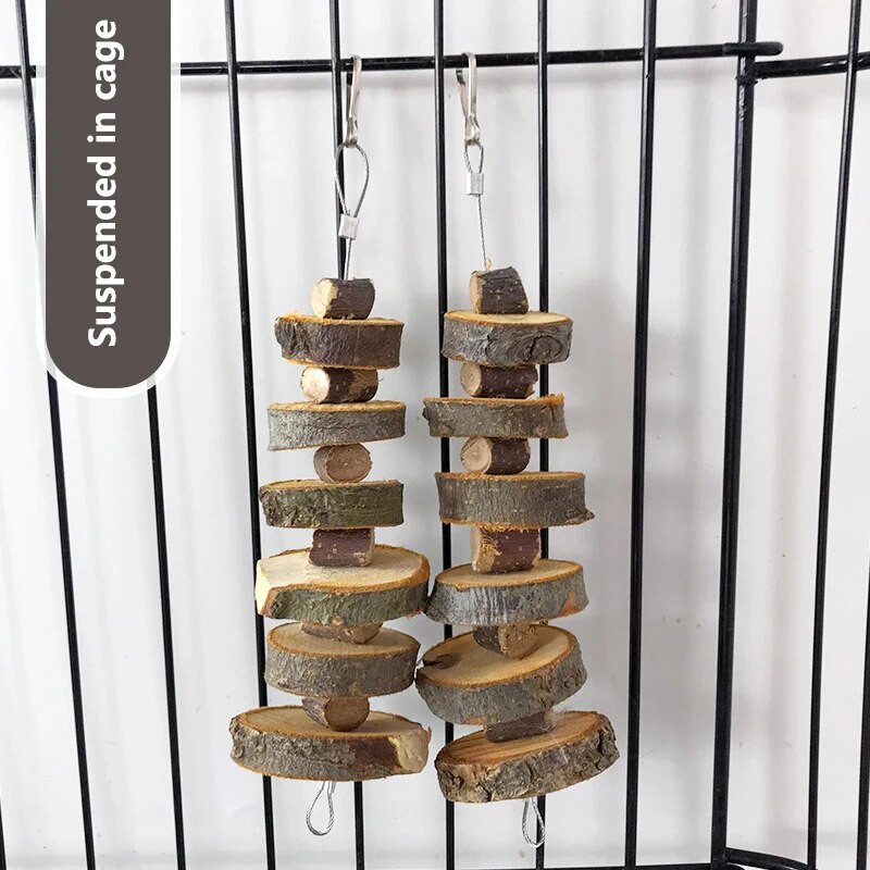 Натурално органично ябълково дърво Играчка за дъвчене на заек Малки животни Снек играчки за зайче Чинчила Морски свинчета Хамстери Играчка за смилане на зъби