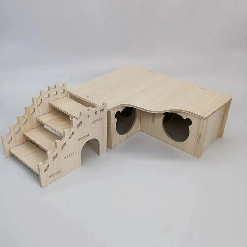 Здрав хамстер Чинчила Играчка за детска площадка Фина изработка Играчка за хамстер Стойка за хамстер Платформа за игра Стълба за гризачи