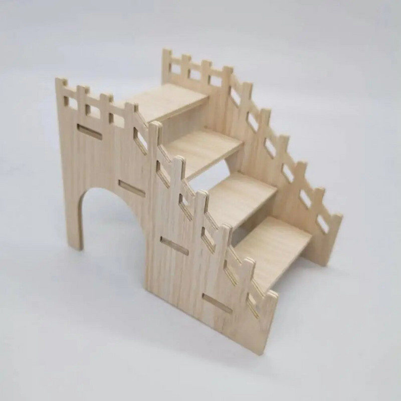 Здрав хамстер Чинчила Играчка за детска площадка Фина изработка Играчка за хамстер Стойка за хамстер Платформа за игра Стълба за гризачи