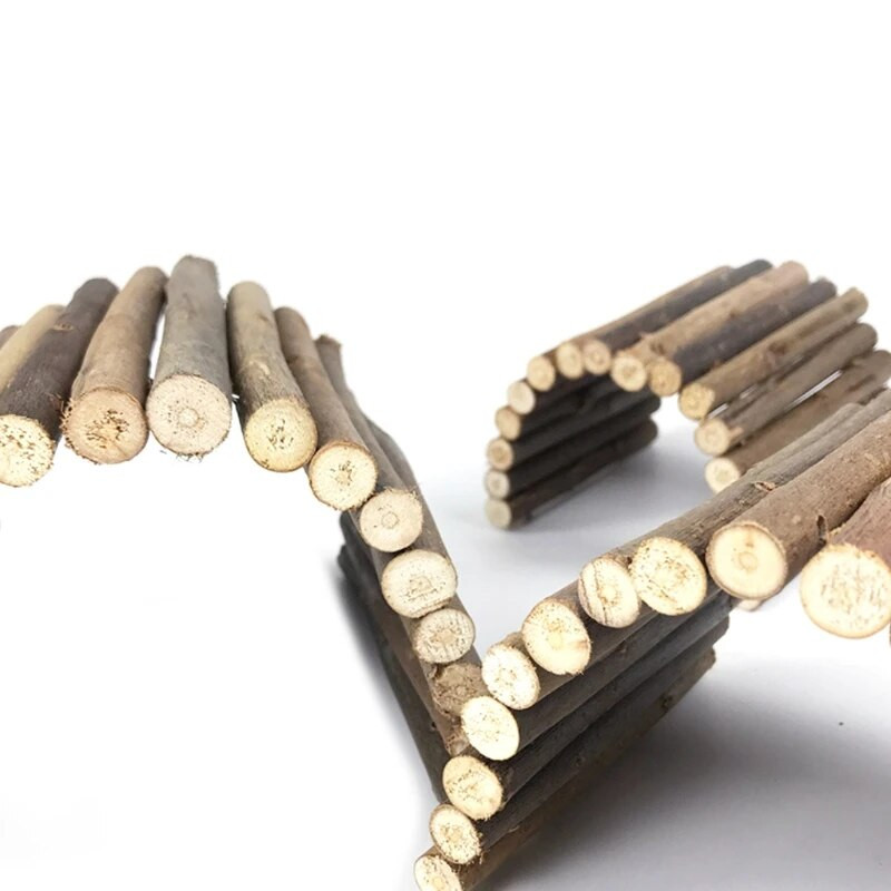 Мост за хамстери Естествена стълба за катерене Тунел Гербил Дървена рампа