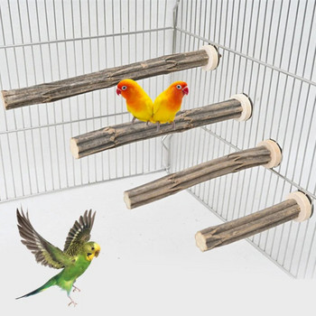 15-35 см домашен любимец папагал необработена дървена вилица дърво клон стойка стойка играчка хамстер клон кацалки за клетка за птици аксесоари за птици