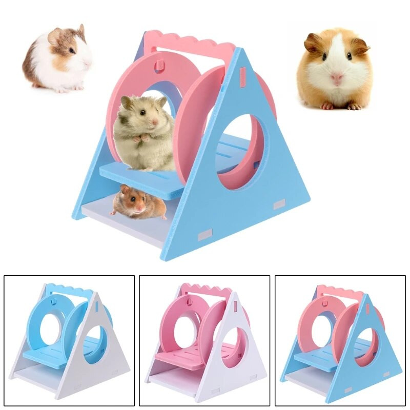 нов сирийски хамстер Дървена играчка за дъвчене Малко животно Дървено скривалище Люлка Играчка за катерене за захарни планери Млади бурундуци