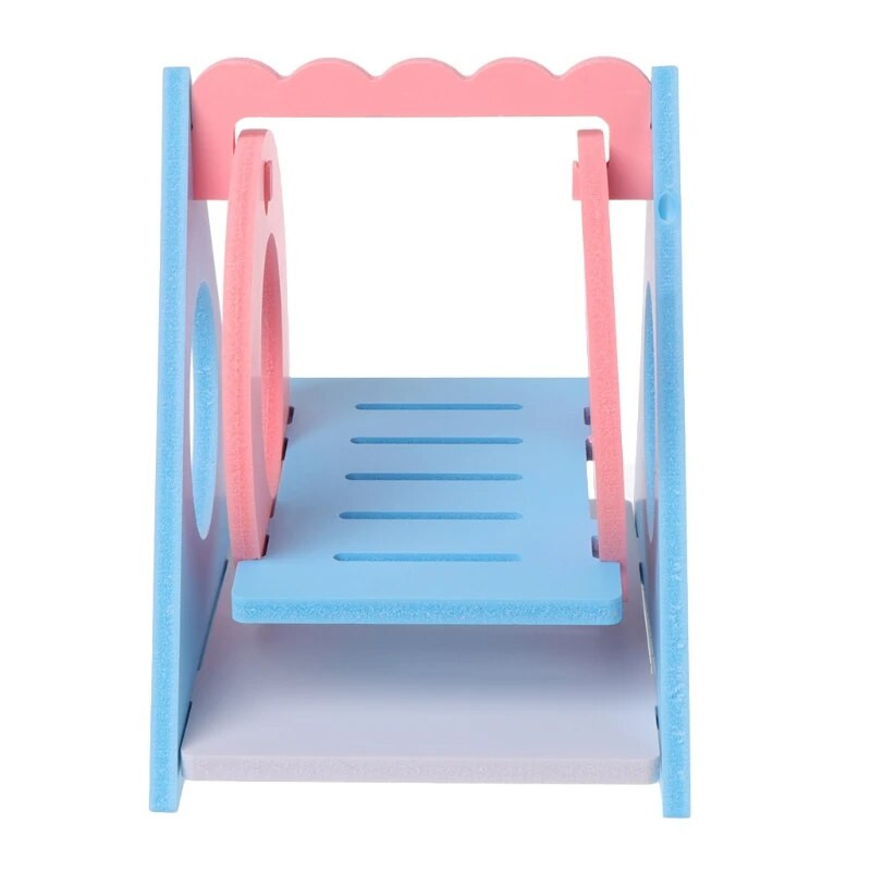 нов сирийски хамстер Дървена играчка за дъвчене Малко животно Дървено скривалище Люлка Играчка за катерене за захарни планери Млади бурундуци