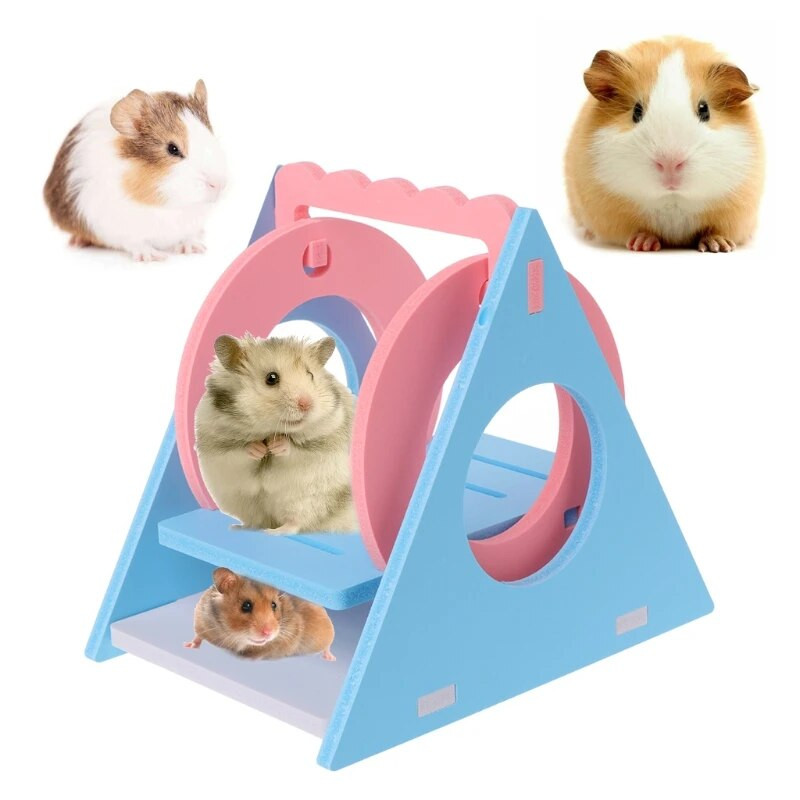 нов сирийски хамстер Дървена играчка за дъвчене Малко животно Дървено скривалище Люлка Играчка за катерене за захарни планери Млади бурундуци