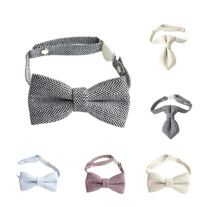 Едноцветни нашийници за котки за домашни любимци Регулируемо кученце Чихуахуа Колие Предпазна катарама Коте Папийонка Заешка вратовръзка