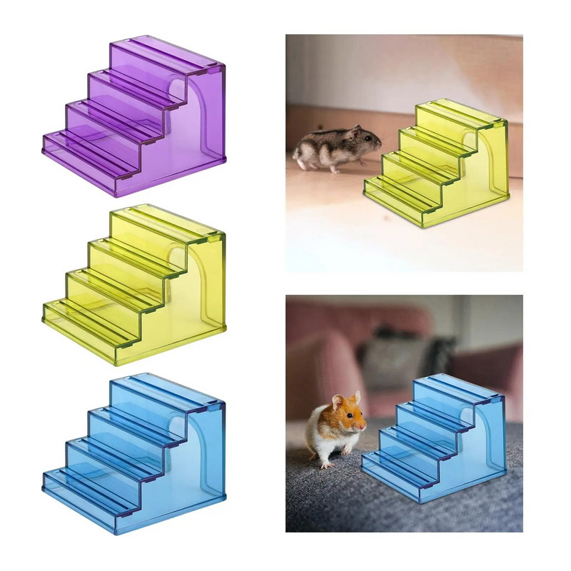 Хамстер Стълба за катерене Декор на клетка Скривалище Стълби Играчка за катерене Хамстер Играчка за таралежи Мишки Гербили Хамстери Морско свинче