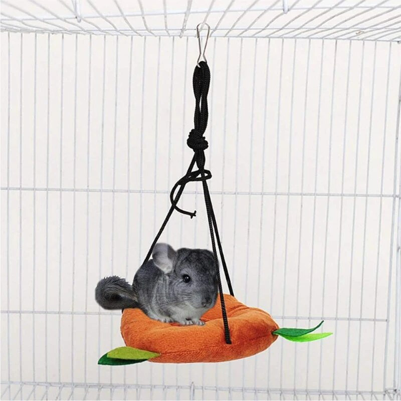 Захарен планер Хамак Аксесоари за висяща клетка за домашни любимци Хамак за малки животни Канал Въжена линия Люлка за порове Птици Папагал Катерица