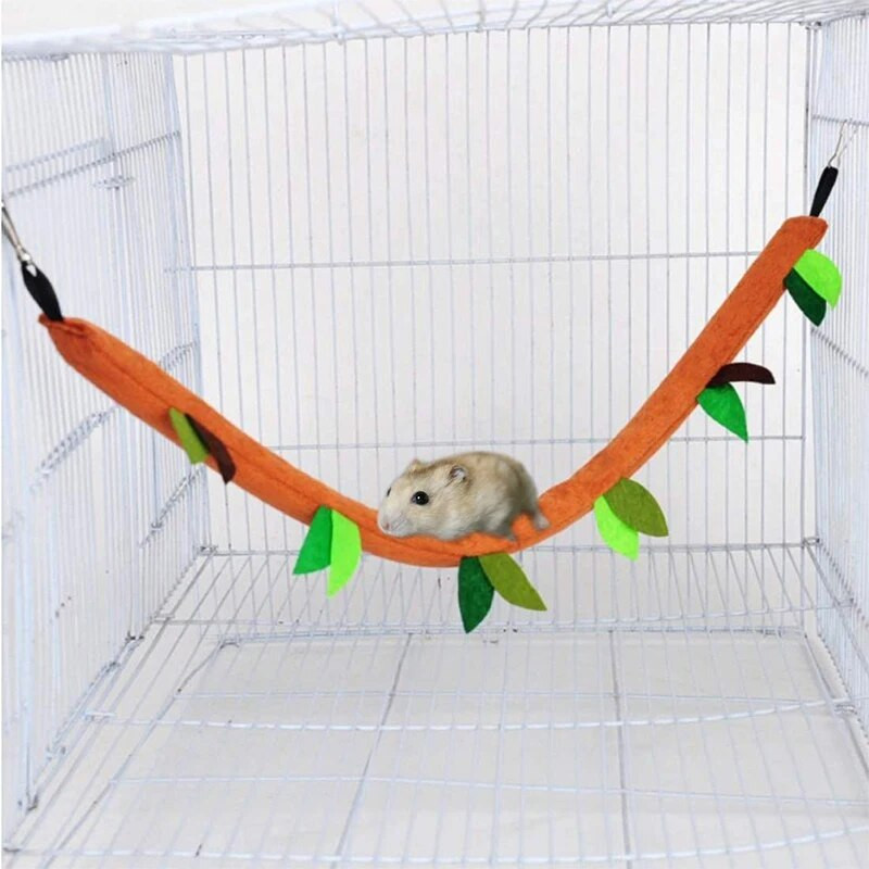Захарен планер Хамак Аксесоари за висяща клетка за домашни любимци Хамак за малки животни Канал Въжена линия Люлка за порове Птици Папагал Катерица