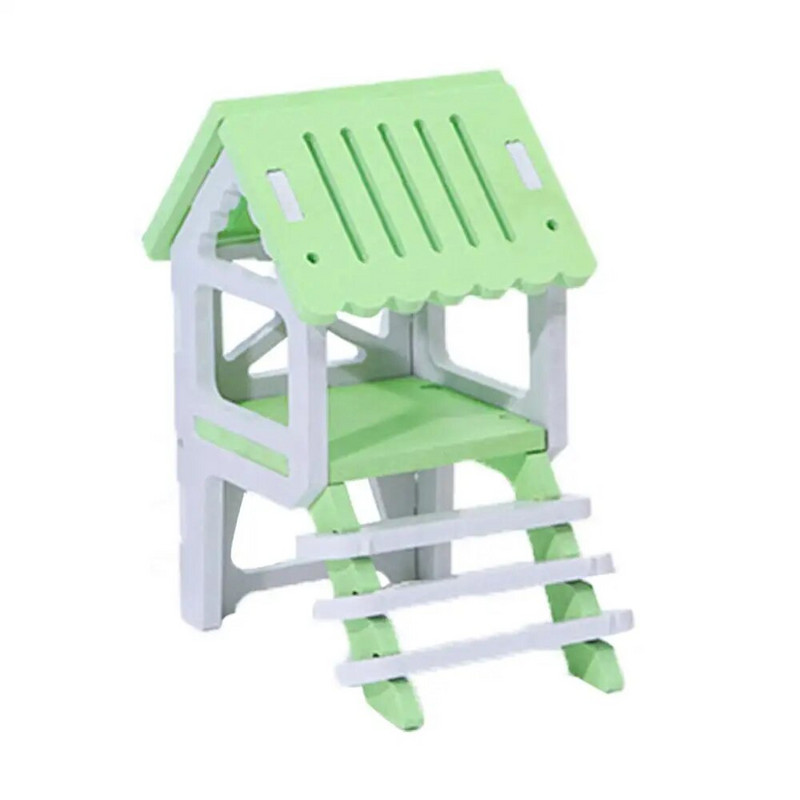 Дървена къща Чинчила Хамстер Гнездо Таван Малко животно Играещо дъвчене Играчка за домашен любимец