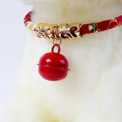 Jauna kaķa zvana kakla siksna kaķis vintage stila suns truša kaķēna kaklasiksna izvelkama japāņu stila vēja zvana kakla siksna bohēmiski mājdzīvnieku piederumi
