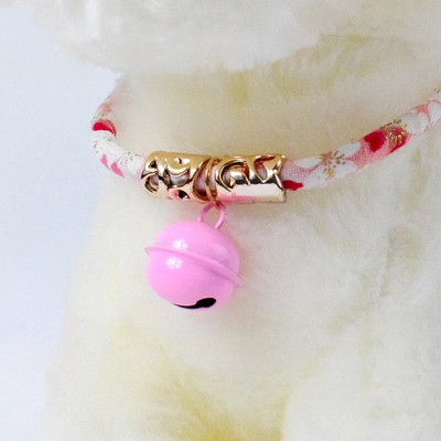 Jauna kaķa zvana kakla siksna kaķis vintage stila suns truša kaķēna kaklasiksna izvelkama japāņu stila vēja zvana kakla siksna bohēmiski mājdzīvnieku piederumi