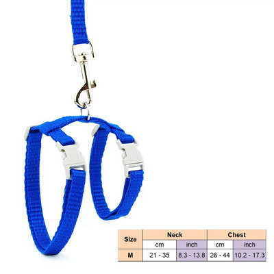 Macskanyakörv Hám Póráz Állítható Nylon Pet Traction Cat tömör kötőfék nyakörv Macska termékek Kisállat hám öv M mérethez