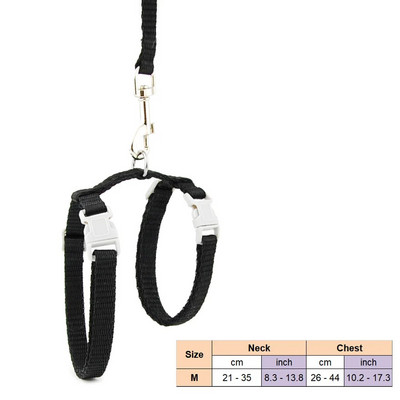 Macskanyakörv Hám Póráz Állítható Nylon Pet Traction Cat tömör kötőfék nyakörv Macska termékek Kisállat hám öv M mérethez