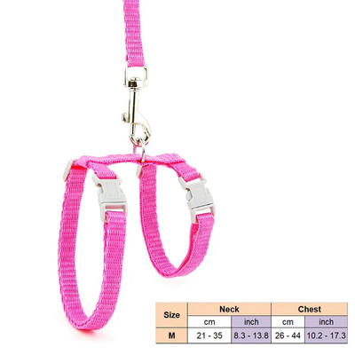 Macskanyakörv Hám Póráz Állítható Nylon Pet Traction Cat tömör kötőfék nyakörv Macska termékek Kisállat hám öv M mérethez