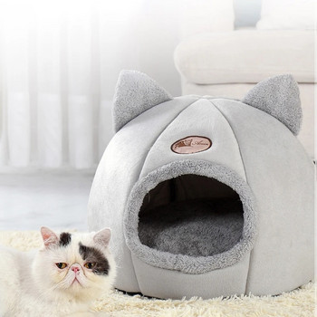 Νέα άνεση για βαθύ ύπνο στο χειμερινό κρεβάτι γάτας Iittle ματ Καλάθι Μικρό σπίτι για σκύλους Προϊόντα για κατοικίδια Σκηνή Cozy Cave Nest Indoor Cama Gato