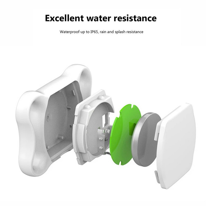 GPS интелигентен водоустойчив локатор за домашни любимци Мини GPS тракер Bluetooth локатор Анти-загубен нашийник за проследяване за котки, кучета, позициониране, локализиране