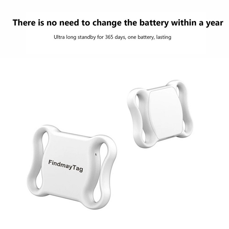 GPS интелигентен водоустойчив локатор за домашни любимци Мини GPS тракер Bluetooth локатор Анти-загубен нашийник за проследяване за котки, кучета, позициониране, локализиране