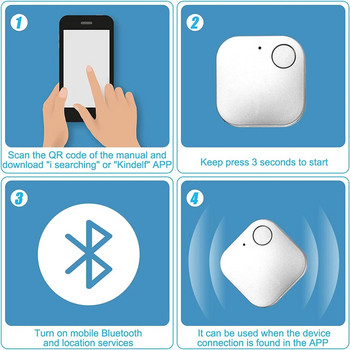 2023 Мини GPS тракер Pet Airtags Smart Tag Bluetooth 5.0 Защита на сигурността за котешки портфейл Багаж