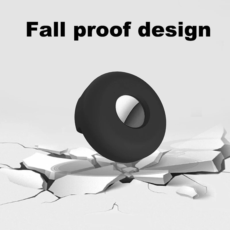 1 бр. За калъф за Apple Airtag, нашийник за куче, котка, GPS търсач, цветен, светещ защитен силиконов калъф за калъф за проследяване на Apple Air Tag Tracker