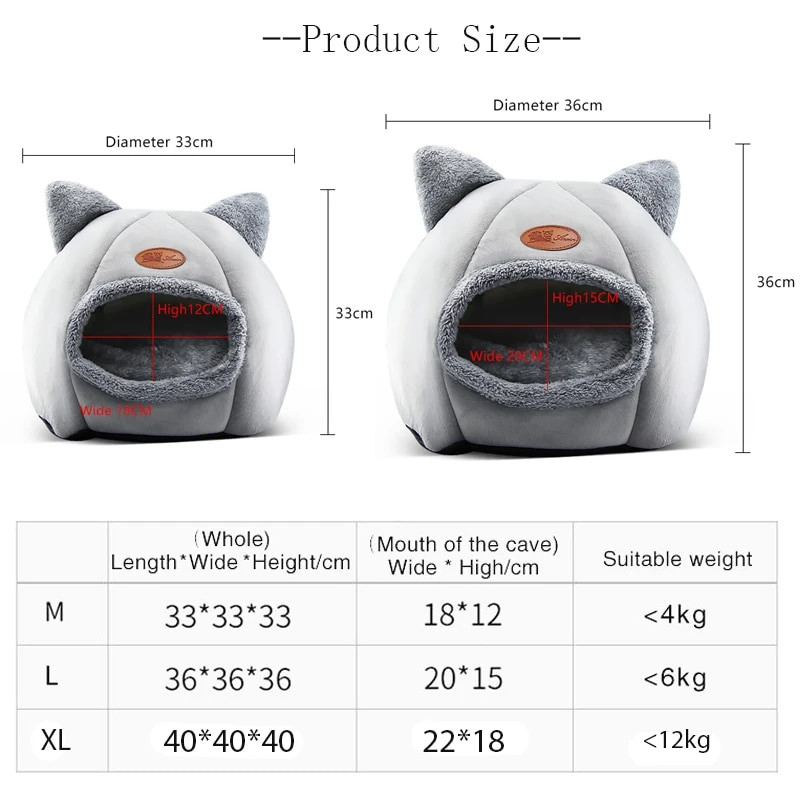 2023 Дълбок сън Комфорт през зимата Котешко легло Малка подложка Кошница за котешка къща Продукти Домашни любимци Палатка Уютна пещера Котешки легла Вътрешни за кучета