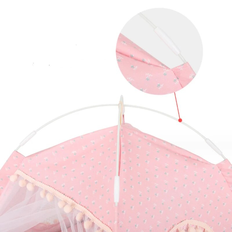 Sweet Princess Cat Bed Сгъваема котка Палатка Кучешка къща Легло Коте Куче Кошница Легла Сладки котешки къщи Домашна възглавница Продукти за развъдник за домашни любимци