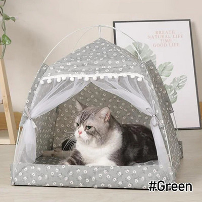 Összecsukható kisállatsátor-ágyház Hangulatos termékek kisállat-kiegészítőkhöz Nest kényelmes nyugtató macskaágyak kistestű kutyáknak Chihuahua sátor függőágy