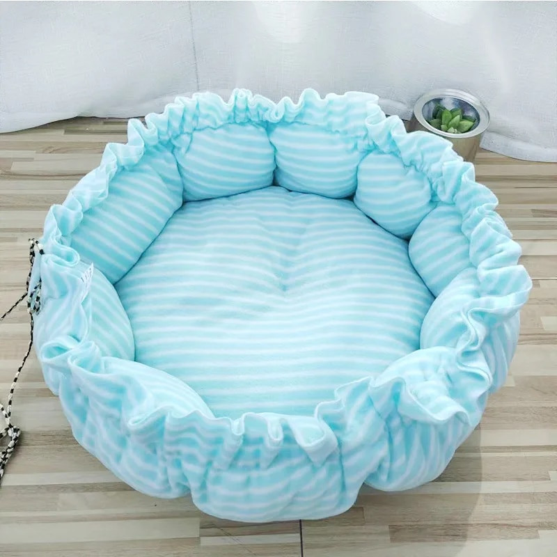 Creative Soft Warm Pet Bed Nest Dual-Use Adjustable Drawstring Pet Nest Bed Pet Cushion for Cats Puppies Pet Supplies