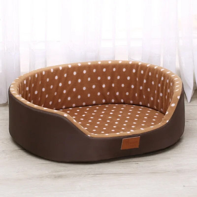 Kétoldalas kutyaágy Nagy méret Extra nagy kutyák Ház Kanapé Kennel Puha Polár Kutya Macska Meleg Ágy SL Kisállat Kiegészítők Kutya Kennel