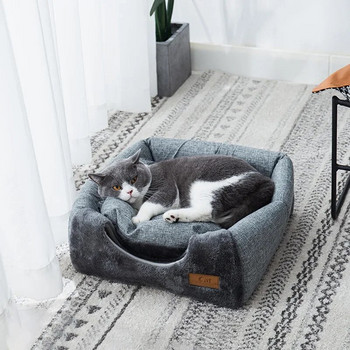 Winter Warm Cat\'s House Thichen Kitten Στρώμα ύπνου Little Medium Triangle Pet κρεβάτια για σκύλους για όλες τις εποχές Universal