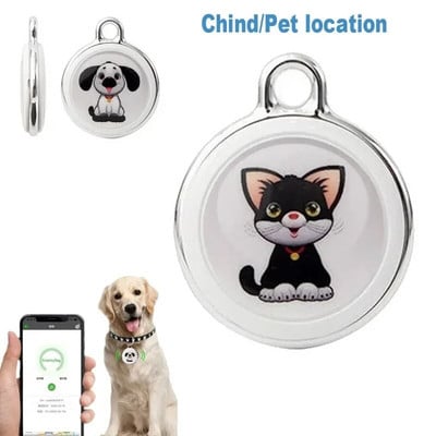 Водоустойчив Gps тракер Gps Cat Android и без абонамент Bluetooth Smart Tags Find My Pet Dog IOS Anti-Lost Finder Device