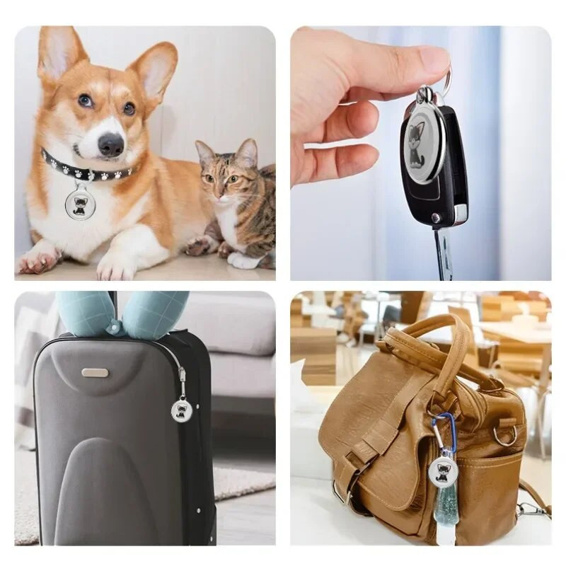 Водоустойчив Gps тракер Gps Cat Android и без абонамент Bluetooth Smart Tags Find My Pet Dog IOS Anti-Lost Finder Device