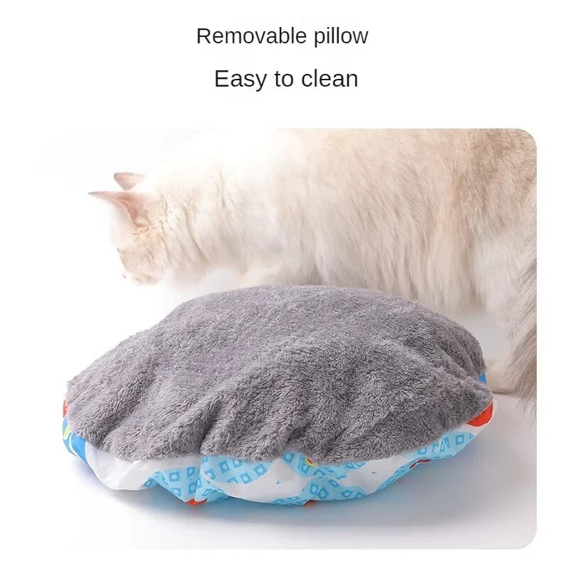 Легло за котки Кошница за домашни любимци Котешко легло Уютна възглавница за коте Котешка къща Палатка Мека топла чанта за подложка за малки кучета Миещи се легла и мебели