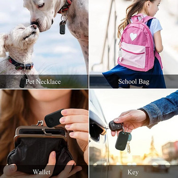Εντοπιστής Μαύρων Λευκών Κλειδιών 4 ΤΕΜ, Bluetooth Tracker για κλειδιά κατοικίδια Πορτοφόλια και σχολική τσάντα, Key Finder Smart Trackers