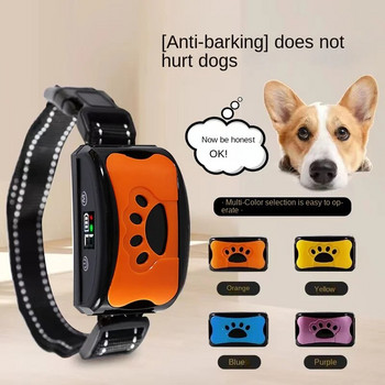 Dropship Pet Dog Anti-Barking Συσκευή USB Electric Ultrasonic Dogs Collar Training Dog Stop Barking Anti-Barking Collar