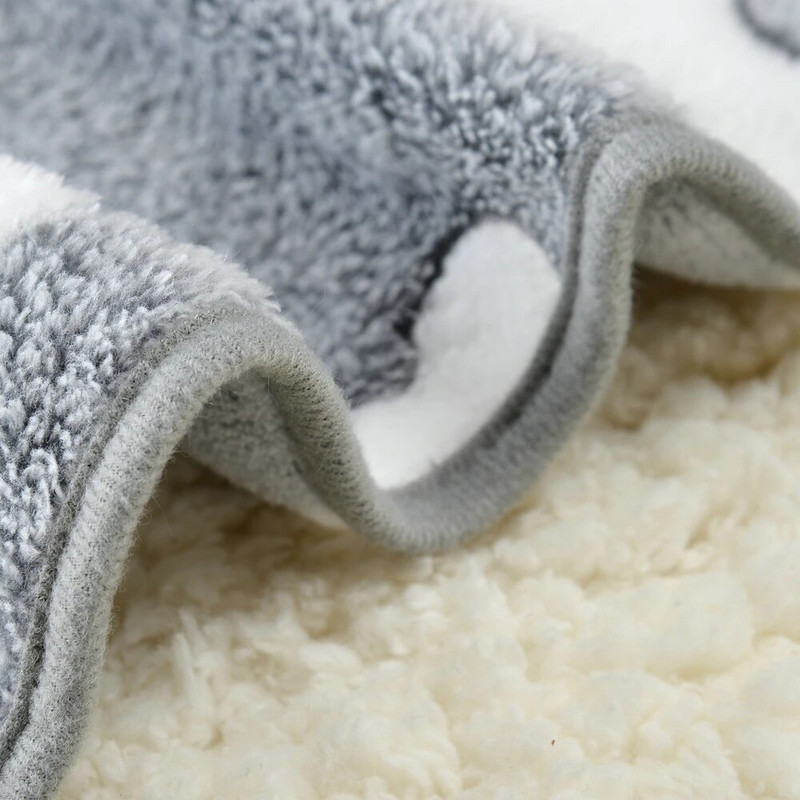 Карикатурен принт Меко уютно котешко легло Подложка Одеяло Зимен топъл матрак Диван за домашни любимци Възглавница Коте Кученце Пътуване Подложки за спане Аксесоари