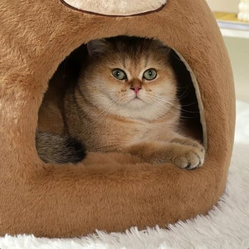 HOOPET Cats House Dogs Bed Indoor Sleeping Bed Soft Cat Cave Winter Warm Kitten Nest Puppy Kennel Pet Products