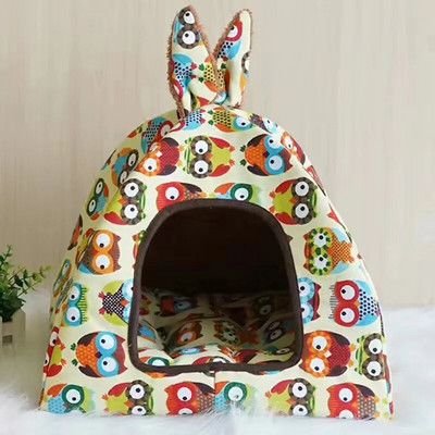 Four Seasons Pet Nest Bracket Den Téli Meleg Kutya Macska Fészek Mongol táska Kivehető Mosható Teddy Pet House cica kiskutya villa