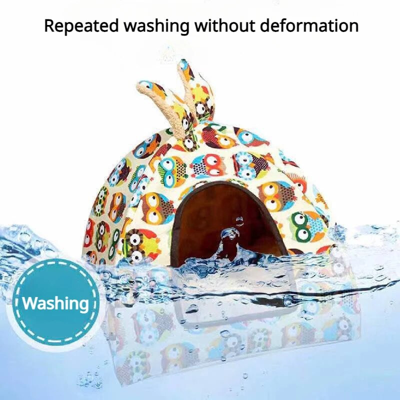 Four Seasons Pet Nest Bracket Den Winter Warm Dog Cat Nest Монголска чанта Подвижна миеща се плюшена къща за домашни любимци Коте Кученце Вила