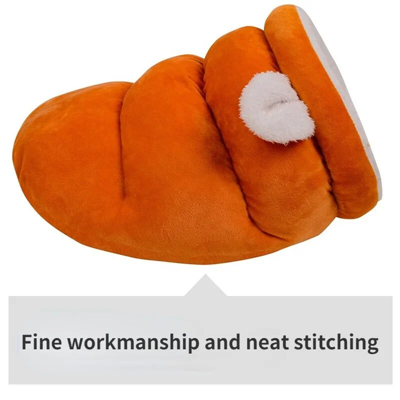 Затворена котешка тоалетна топла домашна котка спален чувал коте кученце удебелена къща зима малко куче полузатворено легло консумативи за домашни любимци