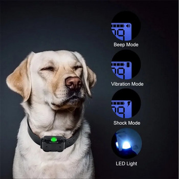 Ηλεκτρικό κολάρο εκπαίδευσης σκύλων Αδιάβροχο επαναφορτιζόμενο τηλεχειριστήριο κατοικίδιο ζώο με οθόνη LCD για κολάρα Bark-stop όλων των μεγεθών Έκπτωση 40%