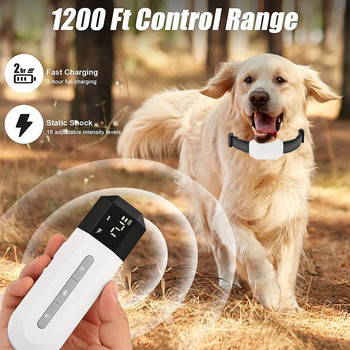 800M електрически нашийник за обучение на кучета, акумулаторен нашийник против лай, дистанционно управление, звуков вибрационен шок за малки/средни/големи кучета