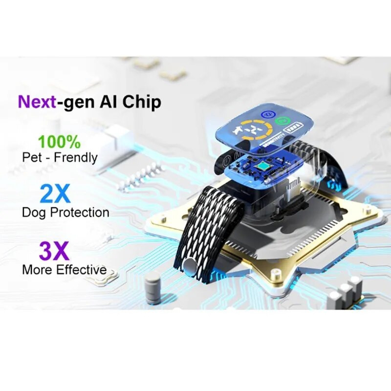 Pet Dog AntiBarking USB Electric Ultrasonic Dogs Stop Barking Vibration Anti Bark Collar Автоматичен нашийник Нашийници за обучение на кучета